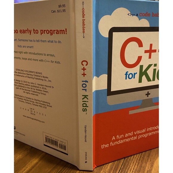 C++ for Kids (Code Babies) Board  Book Sterling Children's Visual Learning Smart - Picture 7 of 9